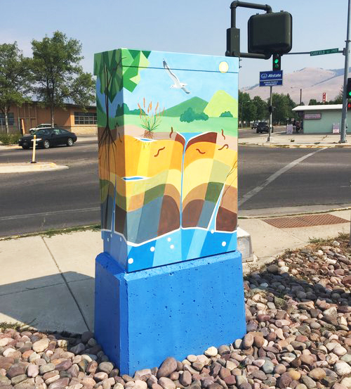 Ann-Karp-artwork-Missoula-Aquifer-traffic-signal-box