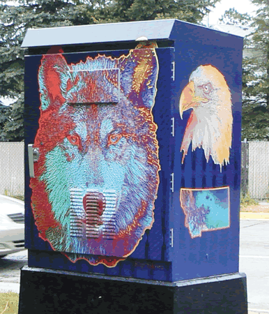 Kip Sikora artwork traffic signal box